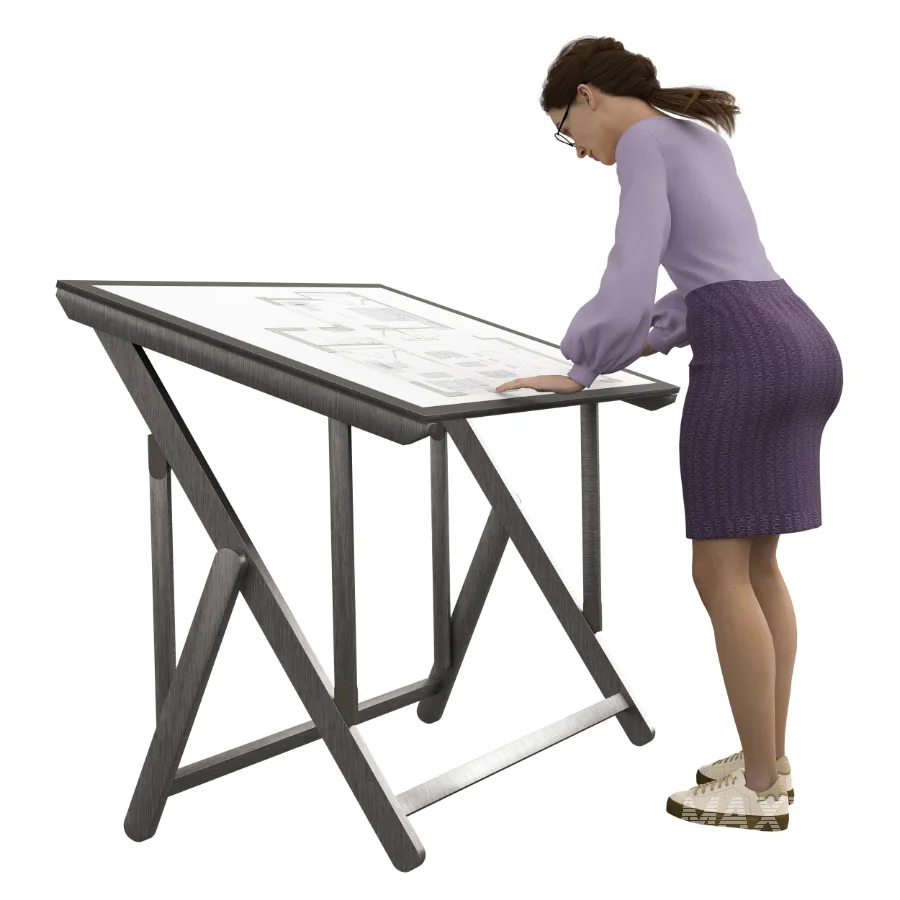 Female Engineer in 3 poses - Image 1