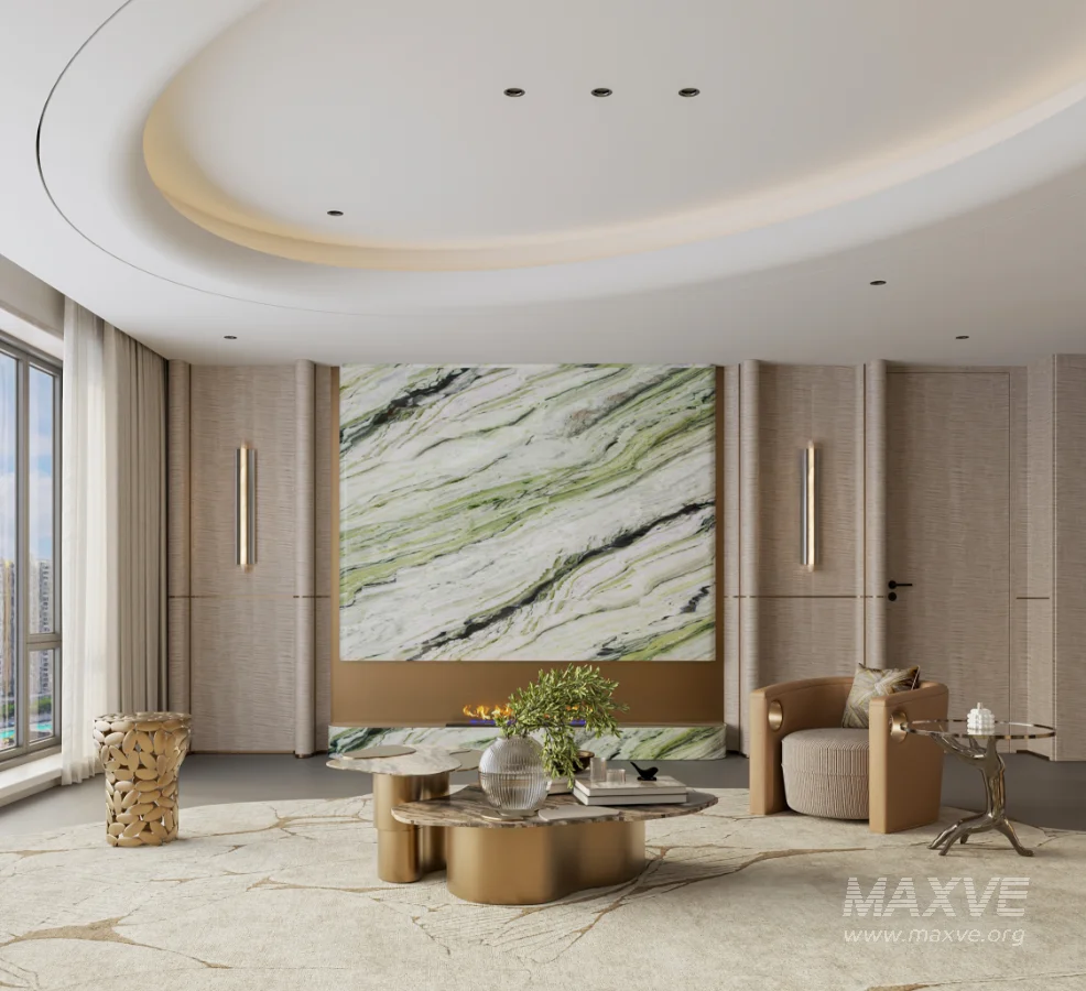Luxury living room and dining room - Image 5