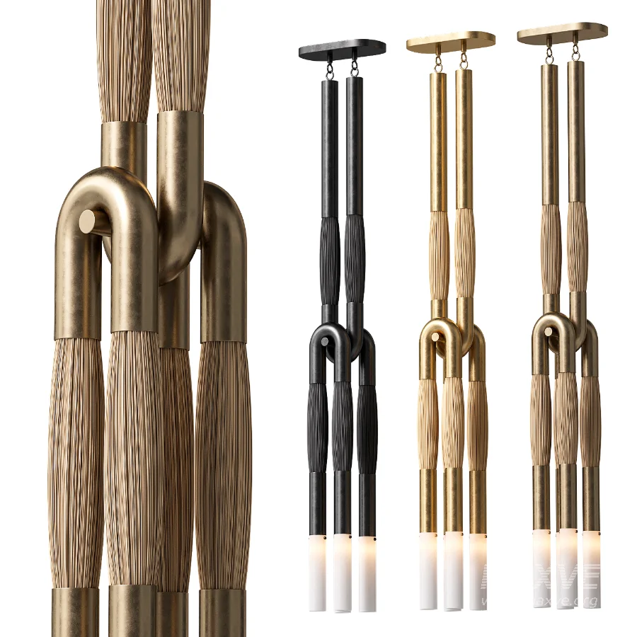 Pendant Lamp Apparatus Horsehair 4 - Image 1