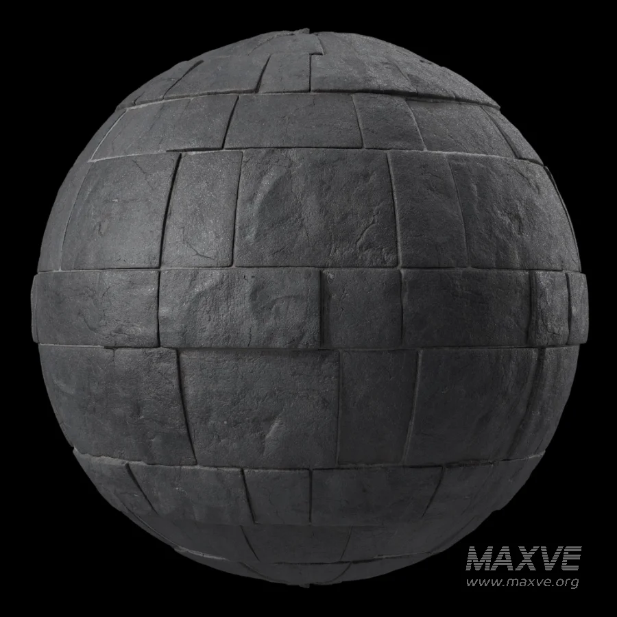 D315 Decorative Slat Stone wall – Sbsar Pbr 4k Seamless - Image 1