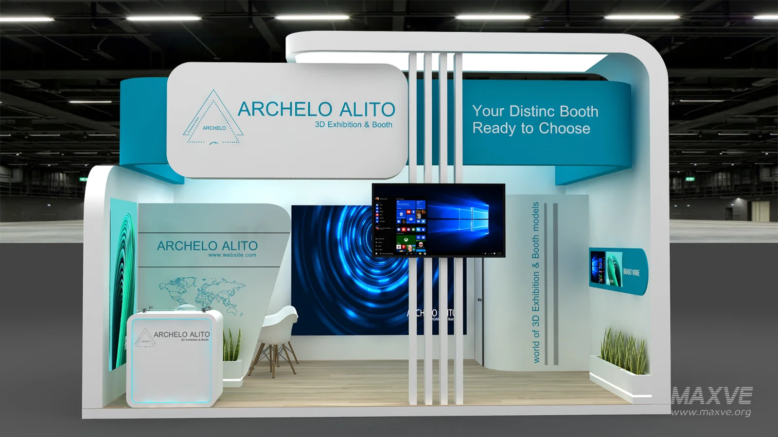 booth 3d model - Image 6