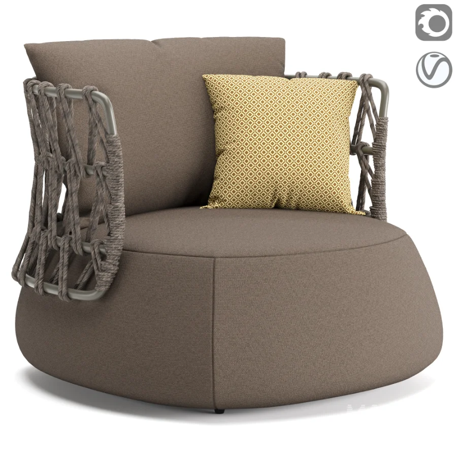 Bay Outdoor Armchair v2 - Image 4