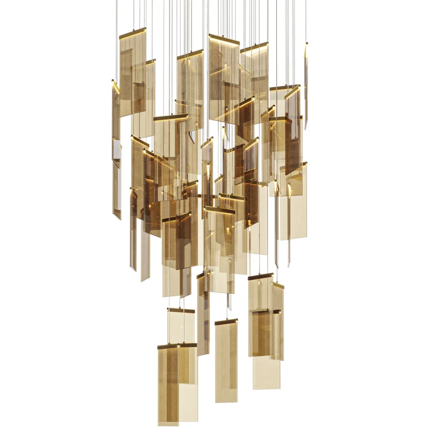 Modern Acrylic Creative Staircase Chandelier - Image 1