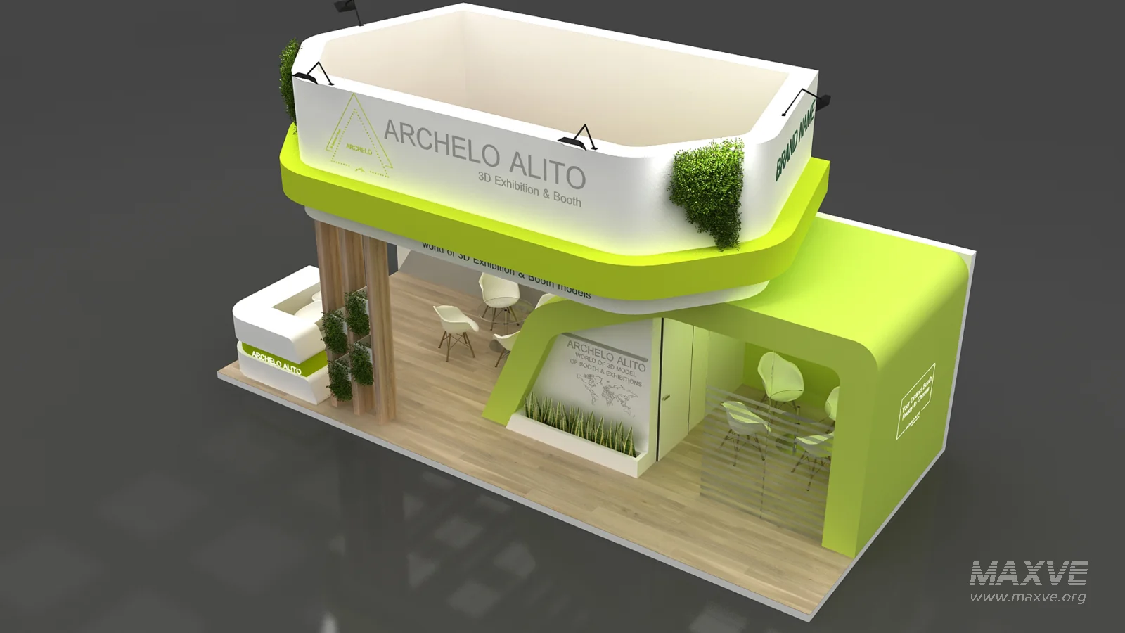 booth 3d model - Image 4