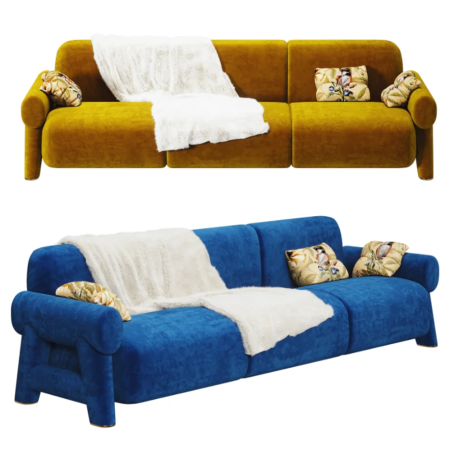 Lugar Nefertiti 3-person sofa - Image 5