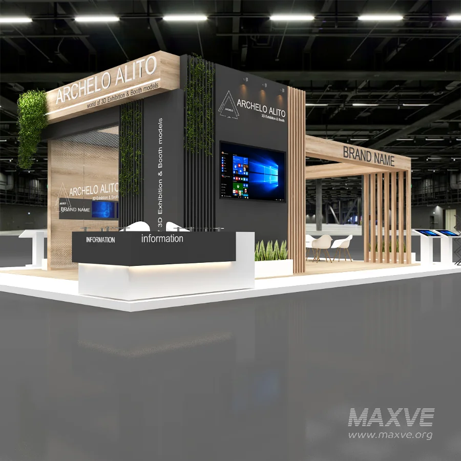 booth 3d model - Image 1