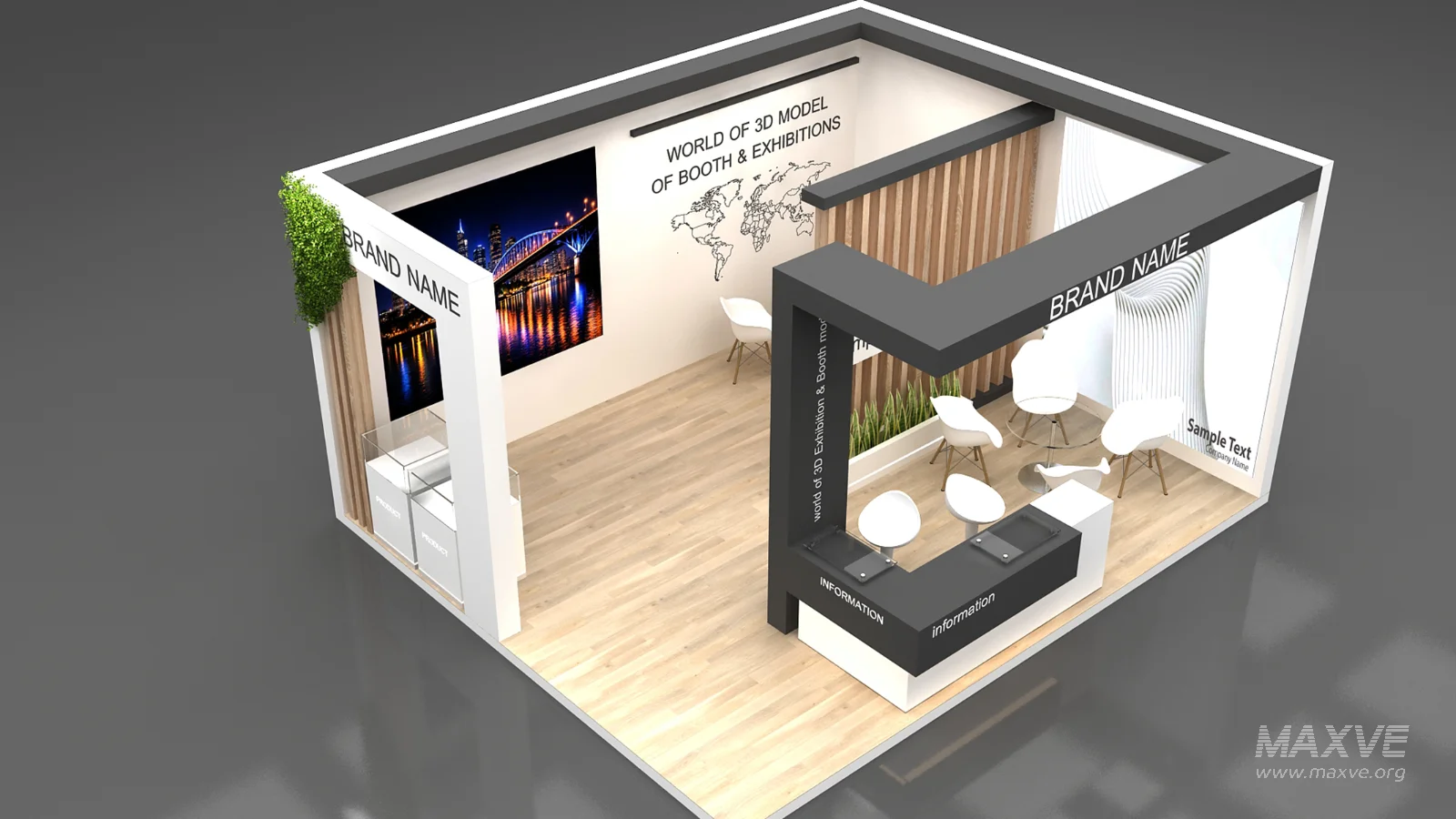 stall 3d model - Image 5