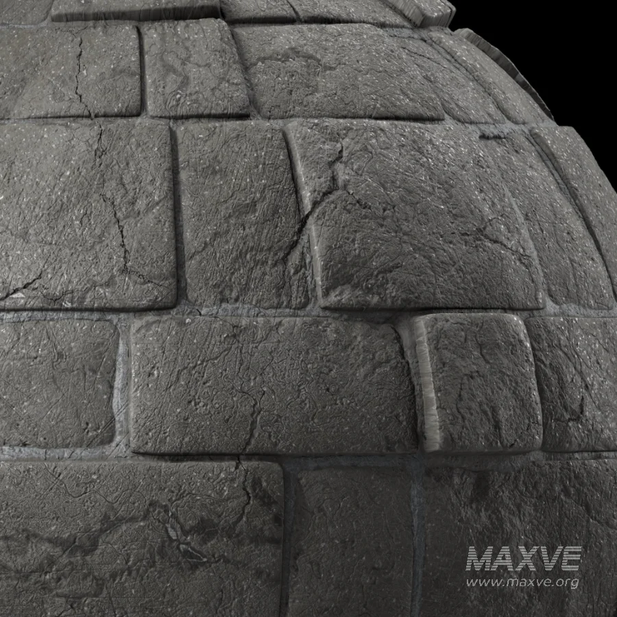 D314 Decorative Slat Stone wall – Sbsar Pbr 4k Seamless - Image 4