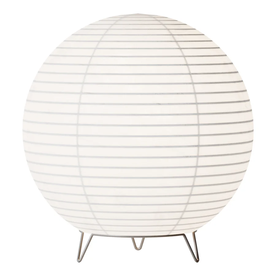 Round LED Japanese Style Lantern Rice Paper Desk Lamp - Image 1