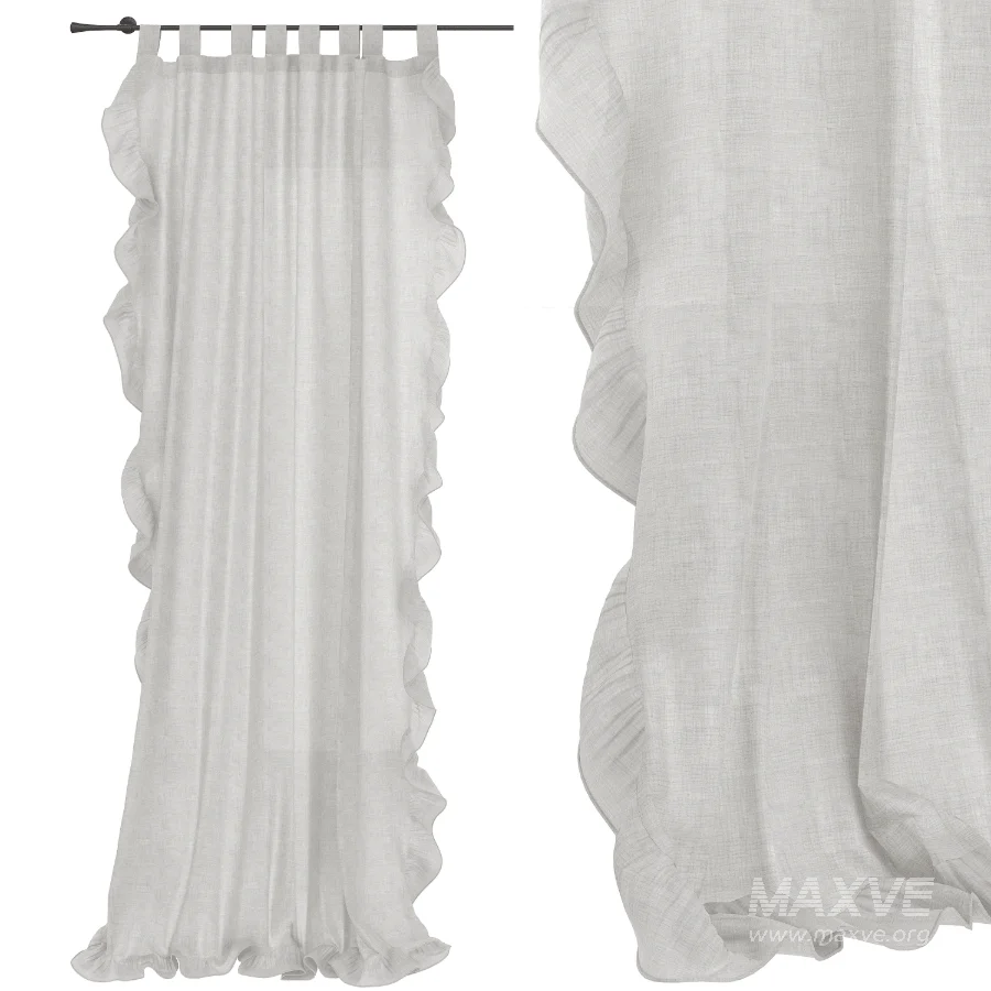 Curtains with ruffles Interstil Epilog cornice - Image 2