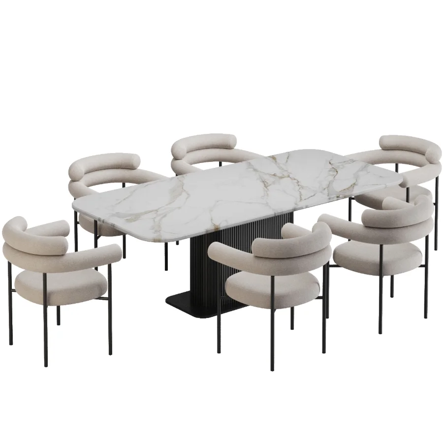 Dinning chair and table340 - Image 1