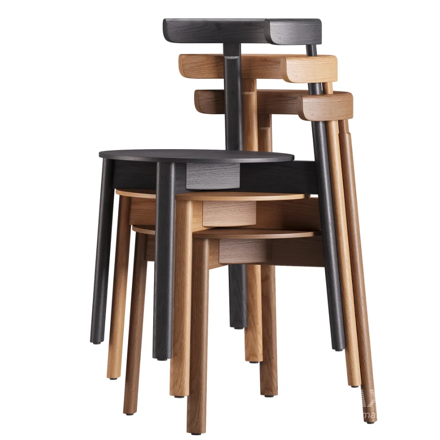 Lunar Wooden Chair - Image 4