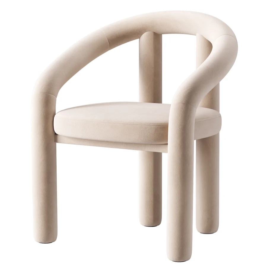 Velvet Armchair Calan - Image 3