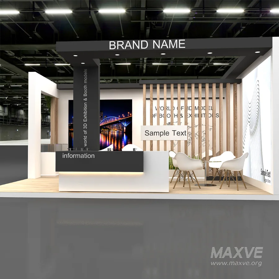 stall 3d model - Image 3