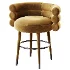 Betty Cream Velvet Counter Stool - Thumbnail 6