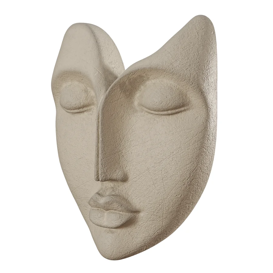 Cream Black Face Wall Art - Image 4