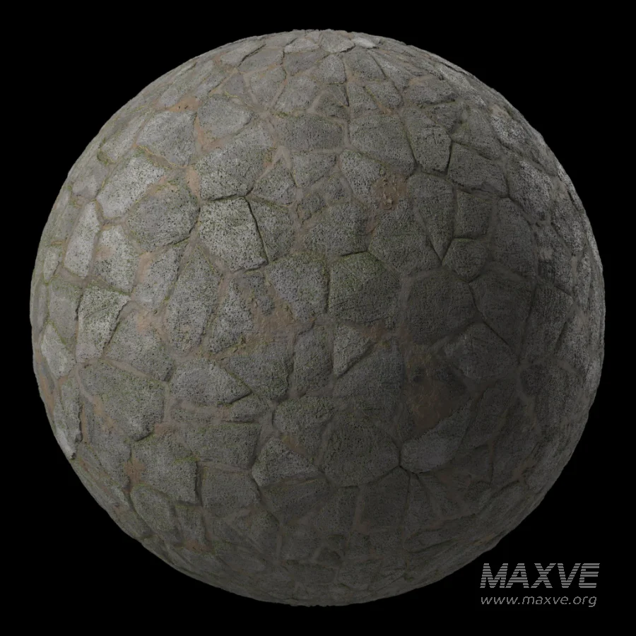 D283 BrushRock Pavement – Pbr 4k Seamless - Image 1