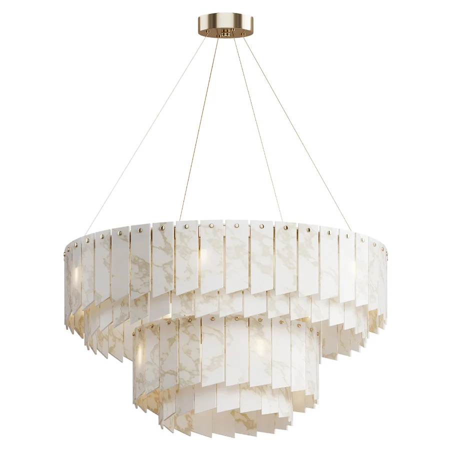 Alabaster Modern Chandelier - Image 1