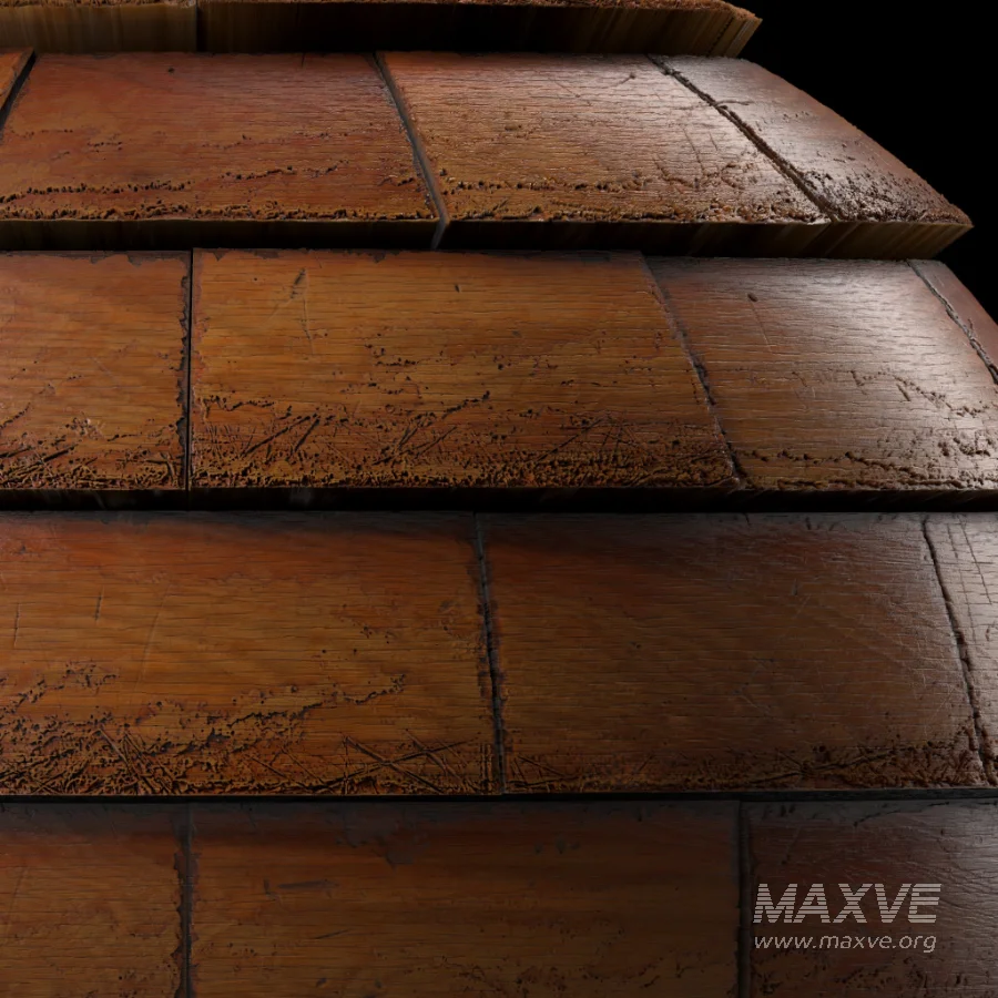 D261 Wood Roofing by Snow – Sbsar Seamless PBR 4k - Image 2