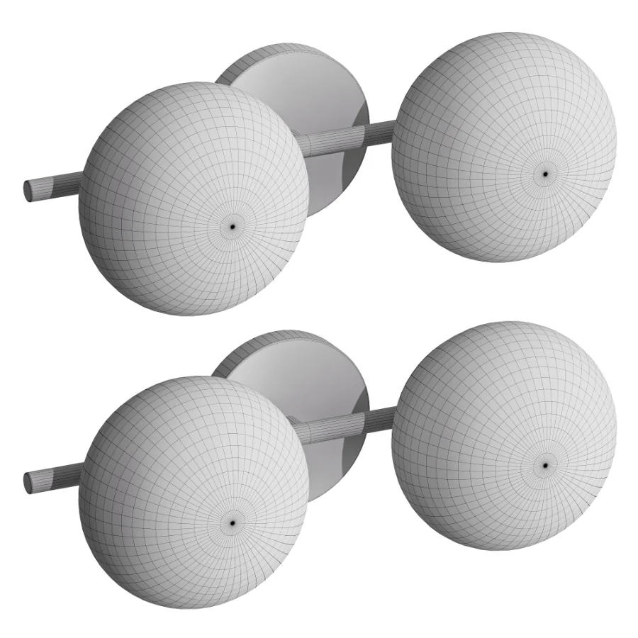 Lune Bath Sconce 2 head - Image 3