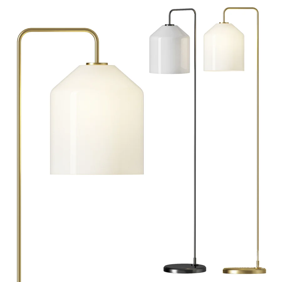 Pottery Barn City Glass Floor Lamp - Image 1