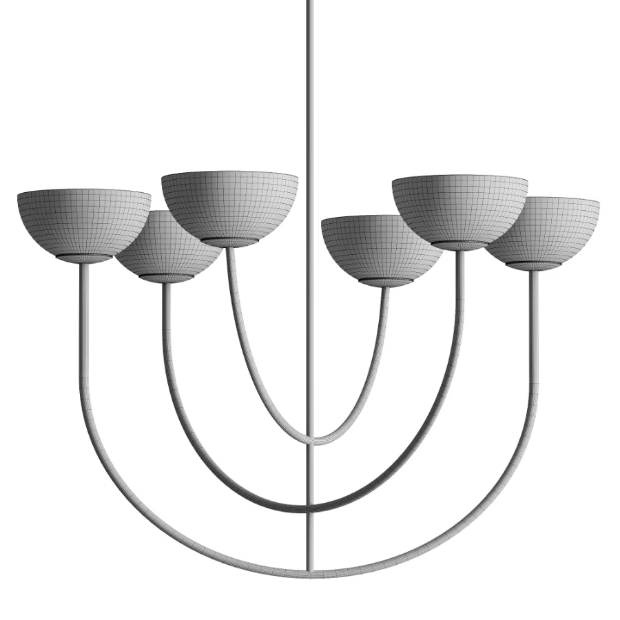 Dantone Home Poem 6 Light Chandelier - Image 3