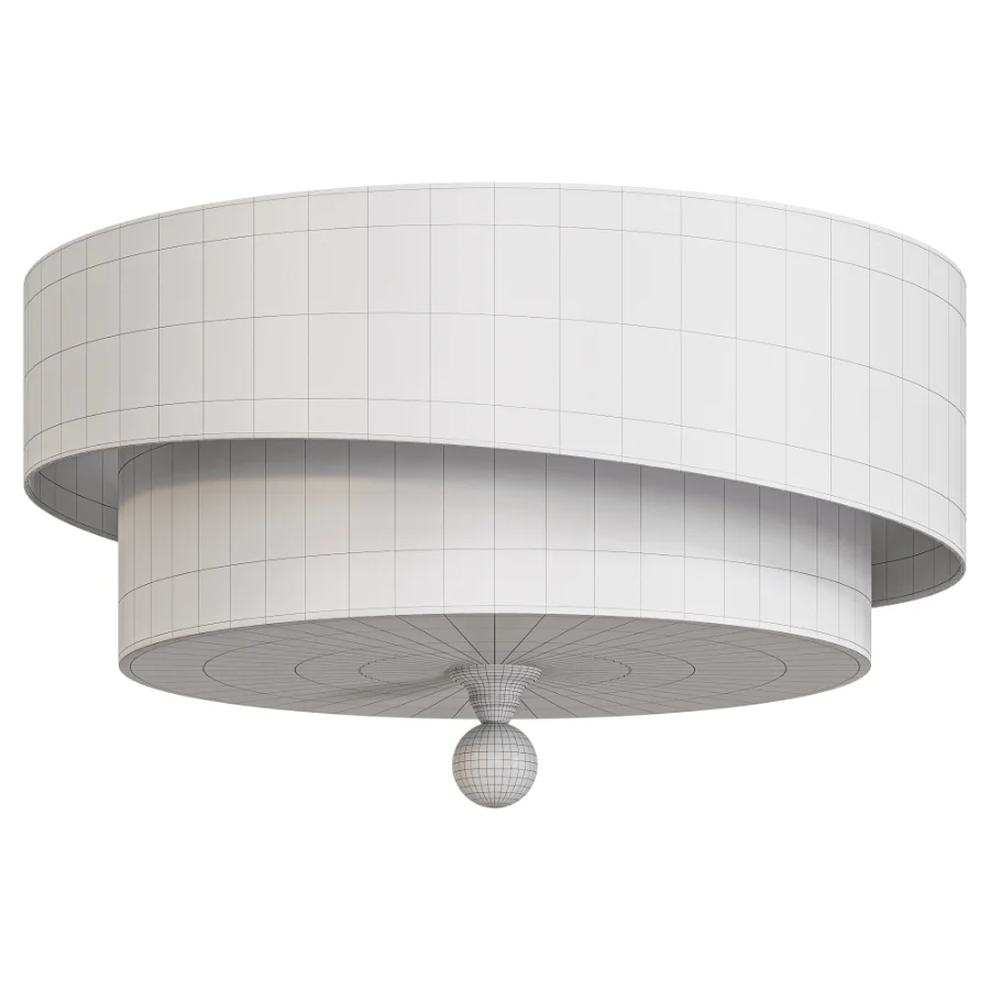 Layered Fabric Ceiling Light - Image 1
