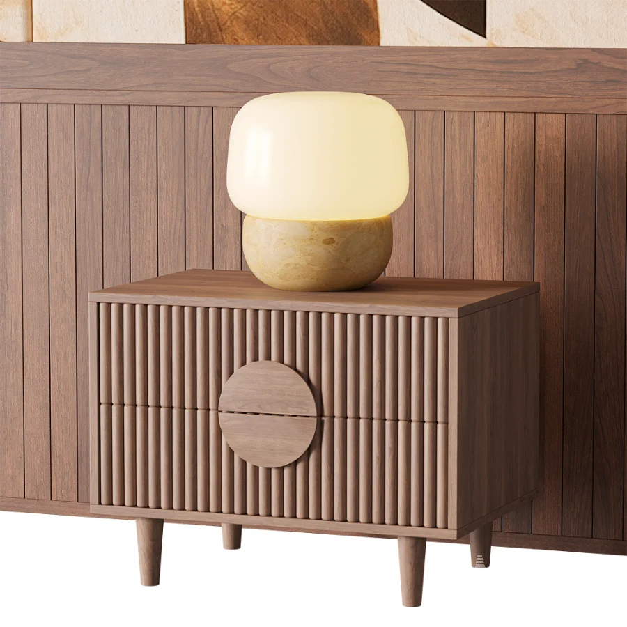 Mid-Century Organic Abstract Wall Mural - Image 3