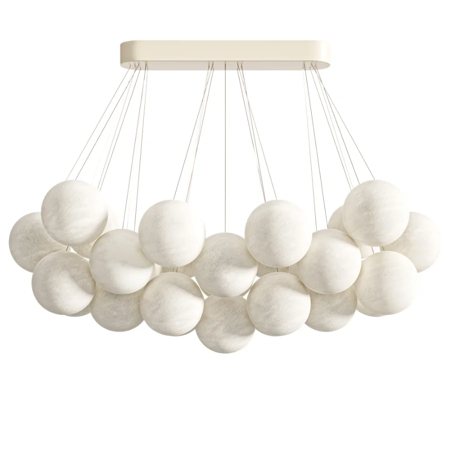 Setlla 27 Alabaster Ball Chandelier - Image 1