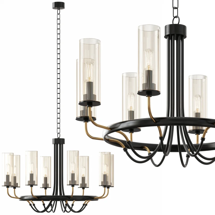 Elegant Modern Gold Chandelier By Staunton Henry - Image 1