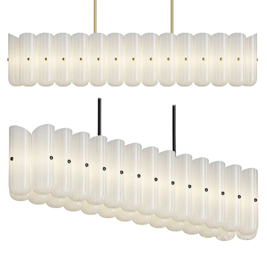Rejuvenation Roll and Hill Lorna Linear Chandelier - Image 1