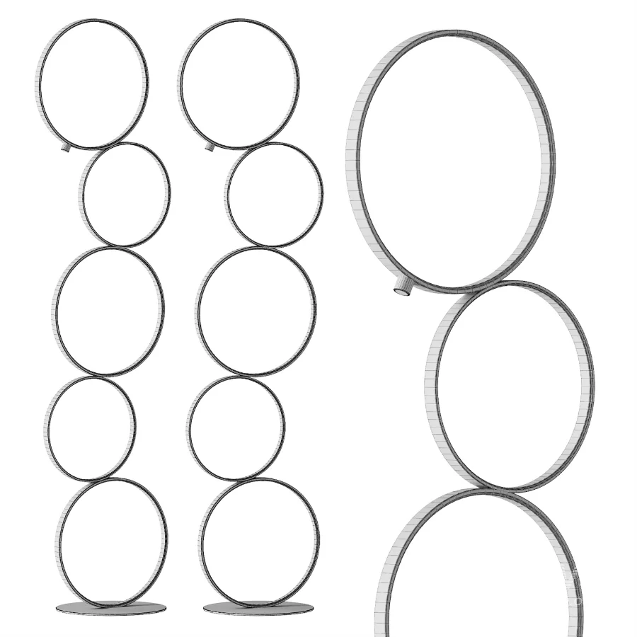 Nordic Ring Design Led Floor Lamp - Image 4