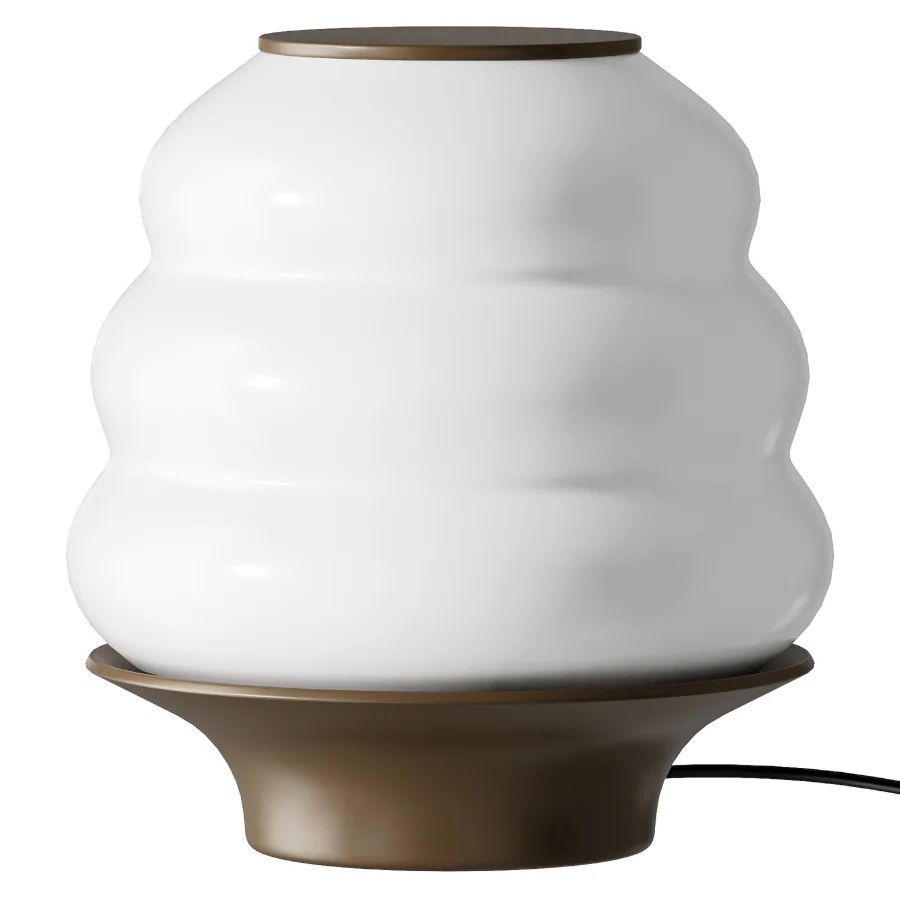Jonathan Y White Brown LED Table Lamp - Image 2