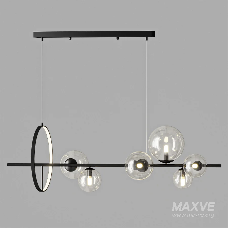 Ankur Ariel Modern LED Ring Chandelier - Image 4