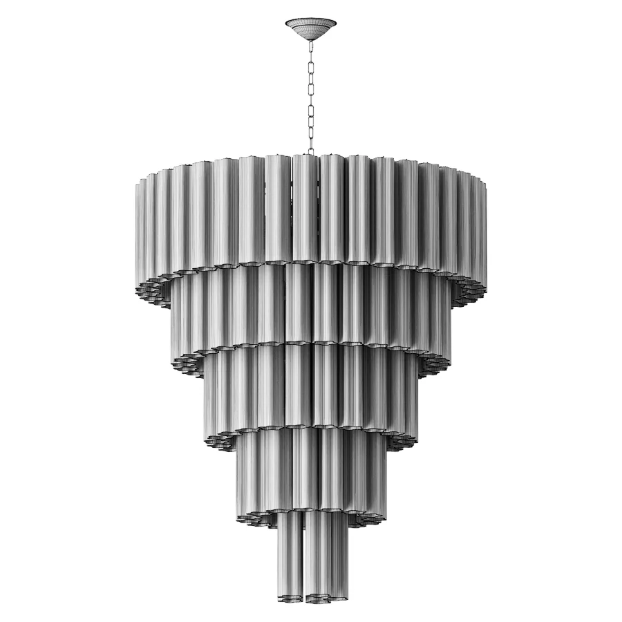 Contemporary Multicolor Tronchi Murano Glass Chandelier - Image 1