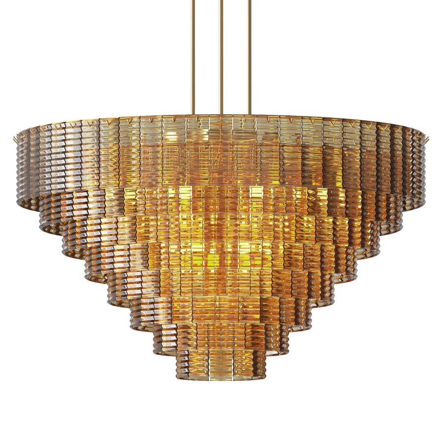 Sirene Smoke Glass Round Chandelier 52 - Image 2