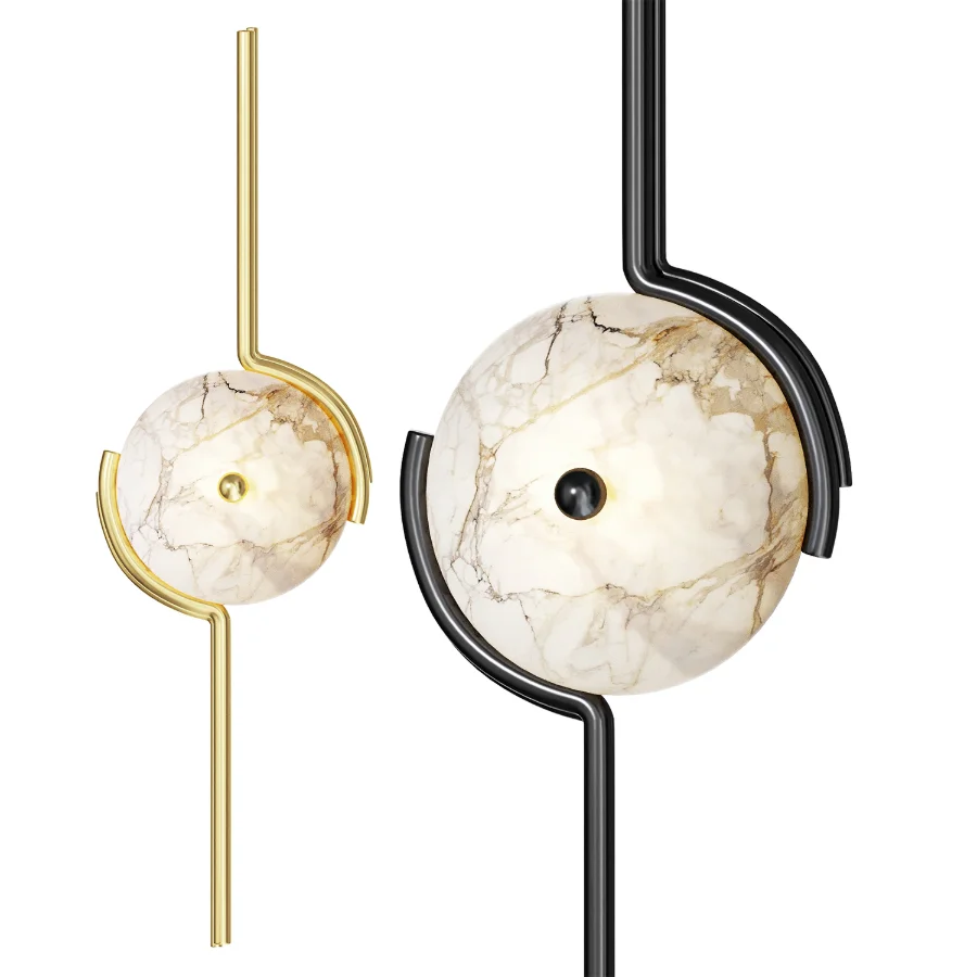 Geometric Metal Wall Sconce - Image 1