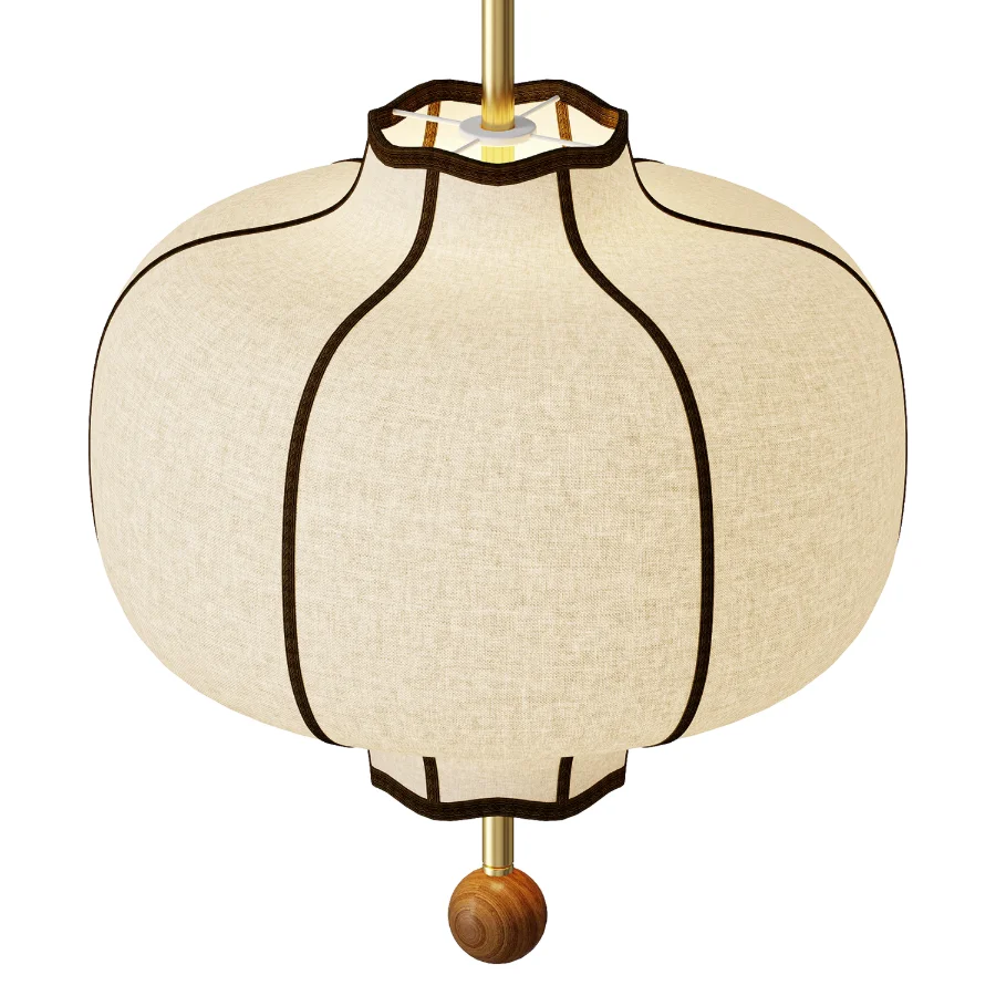 Lantern Fabric Pendant Light - Image 2
