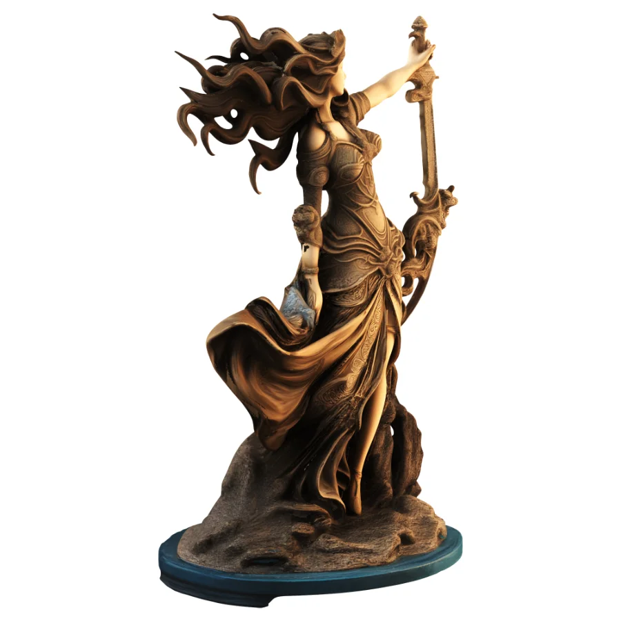 Decorative Woman Statue - Image 2