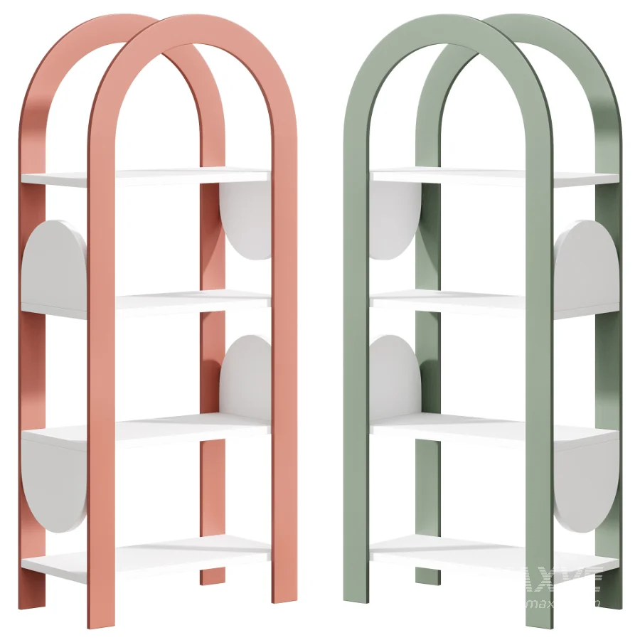 Devi Rack With Shelves Made Of MDF - Image 1