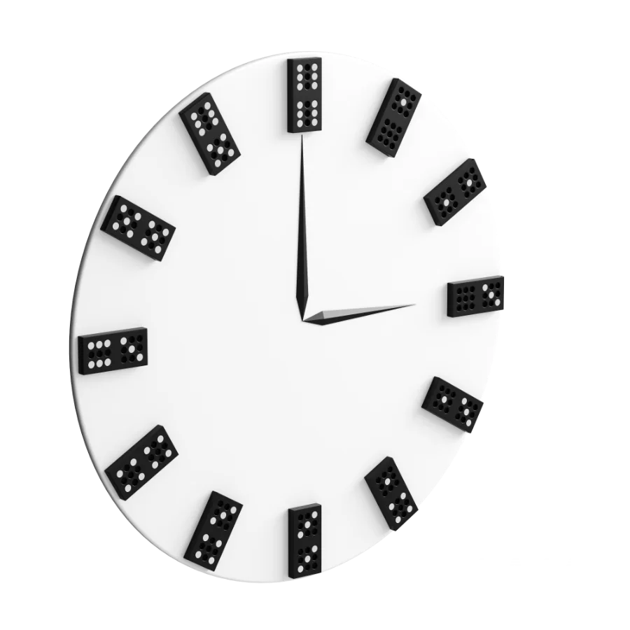 Domino Wall Clock - Image 1