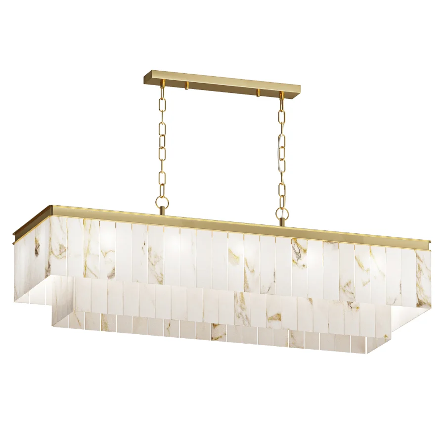 Natural Marble Dining Chandelier - Image 2