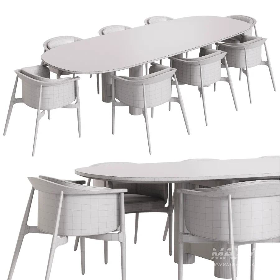 Arya K Chair and Onis Dining Table - Image 5