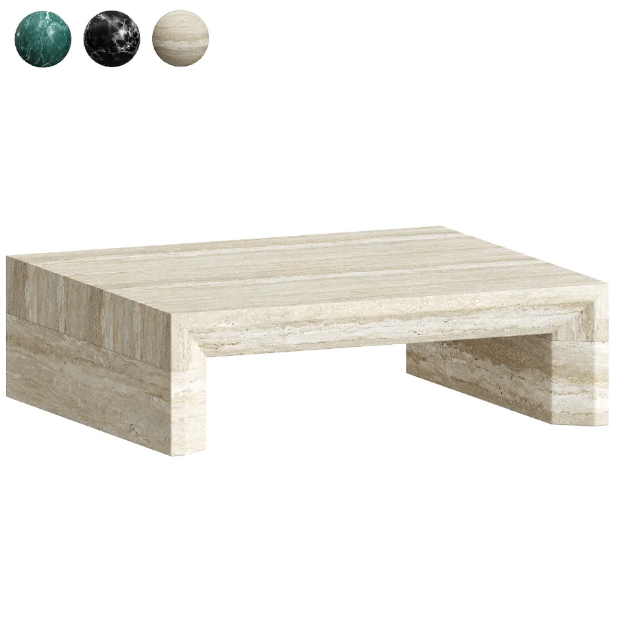 Toscana Natural Travertine Coffee Table - Image 1
