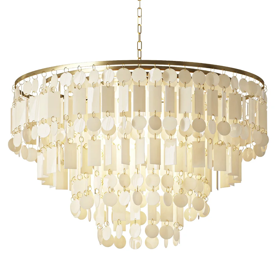Capiz Shell Chandelier - Image 1