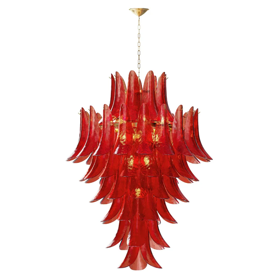 Murano Red Chandelier - Image 2