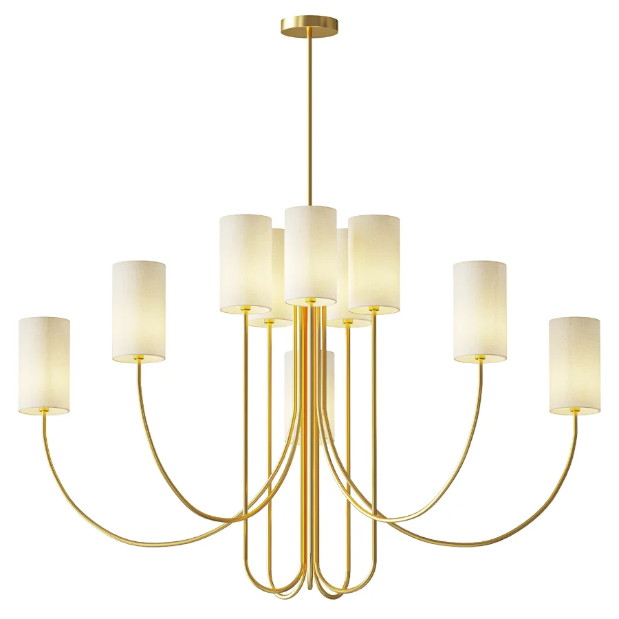 Hudson Valley Harlem 10 Light Chandelier - Image 1