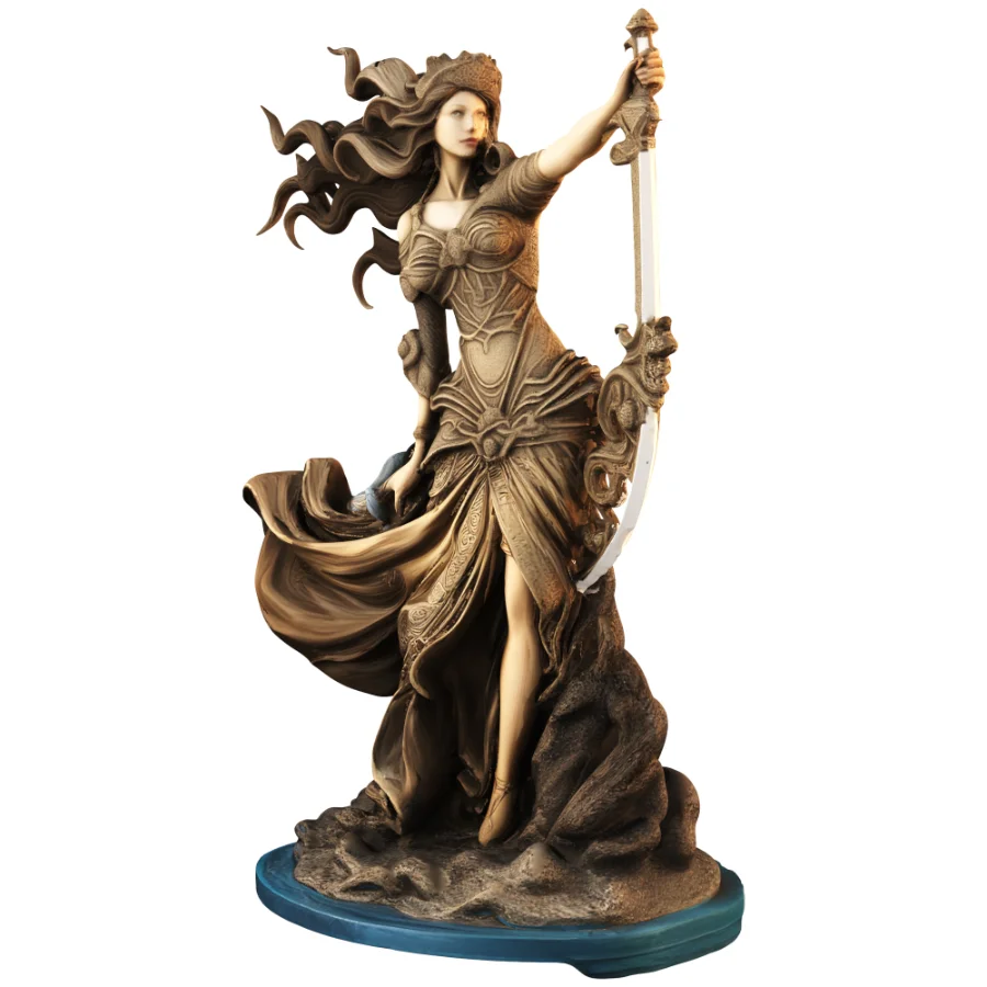 Decorative Woman Statue - Image 1