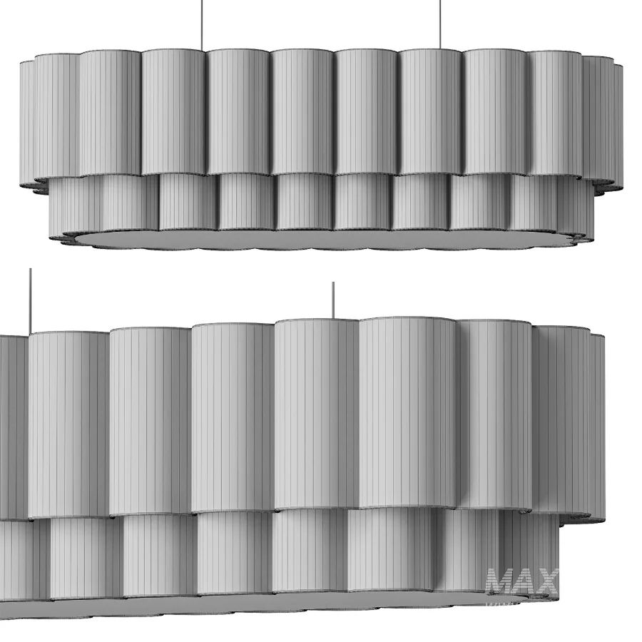 Lights & Lamps Folia Oval Linen Pendant - Image 4