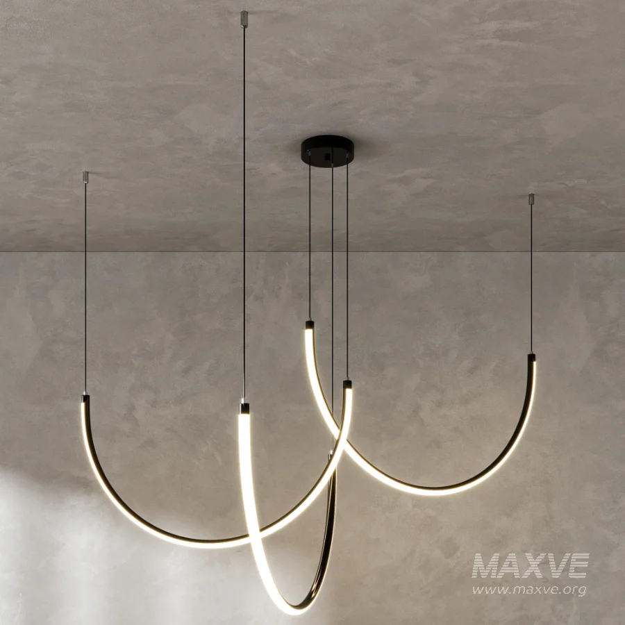 Line Led Chandelier 3 By Loft - Image 7